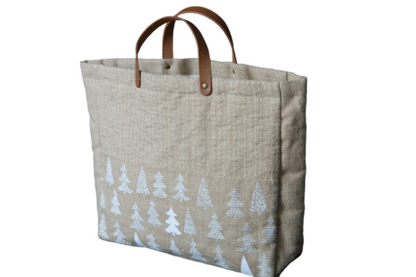 Natural Jute Coated Tote Bag - Image 3