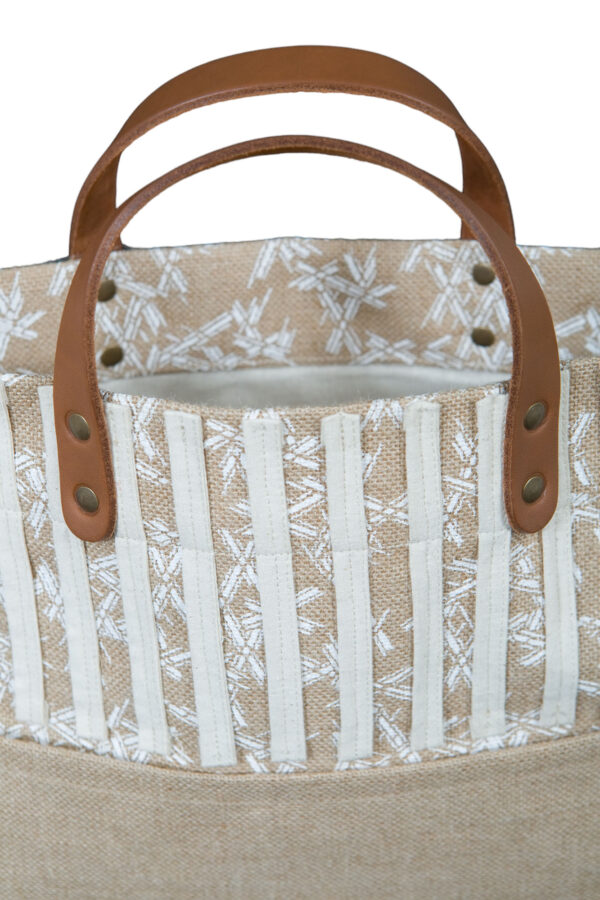 Natural Jute Coated Tote Bag - Image 2
