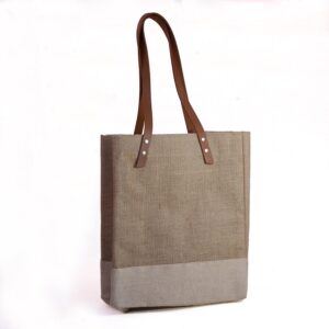 Natural Jute Coated | Picnic Tote Bag