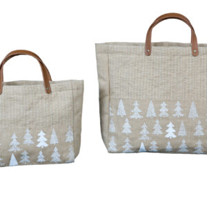 Natural Jute Coated Tote Bag