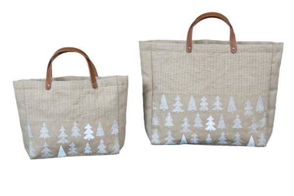 Natural Jute Coated Tote Bag