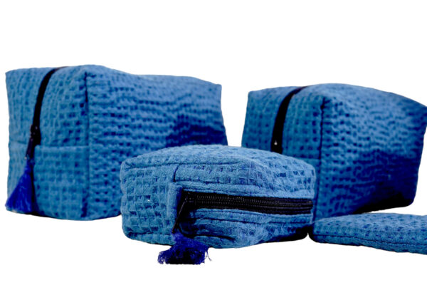 Honeycomb Wash bag, Cosmetic Case, Optical case (Blue)